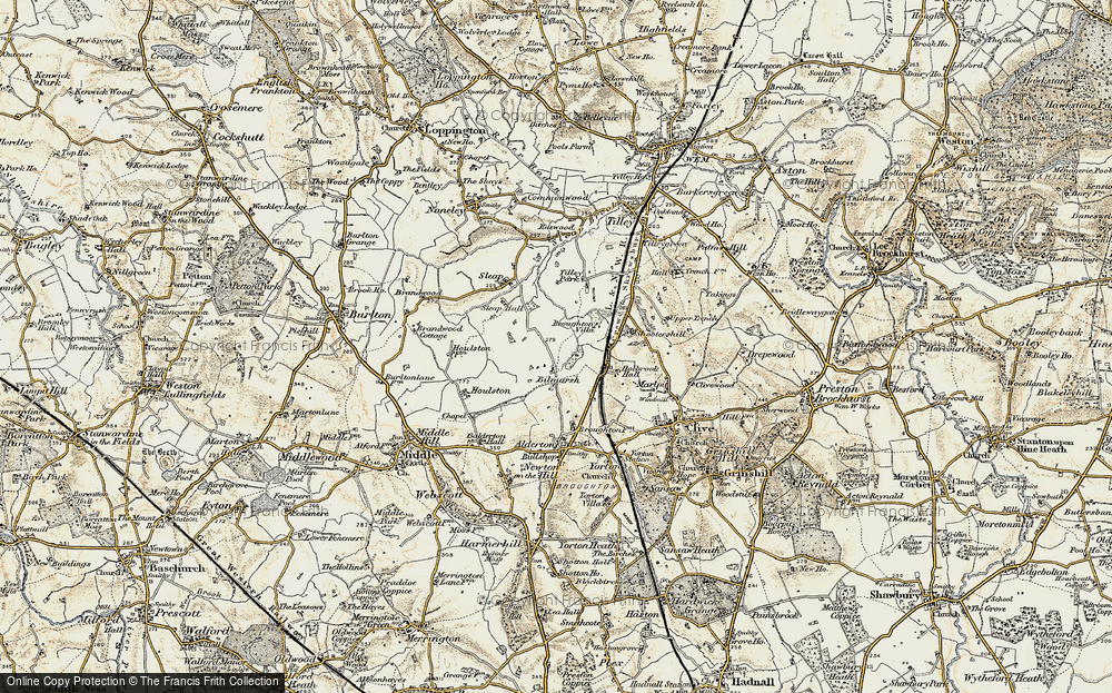 Old Map of Bilmarsh, 1902 in 1902