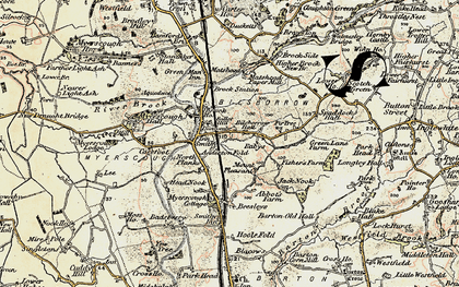 Old map of Bilsborrow in 1903-1904