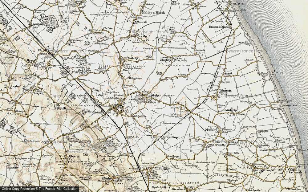Old Map of Bilsby, 1902-1903 in 1902-1903