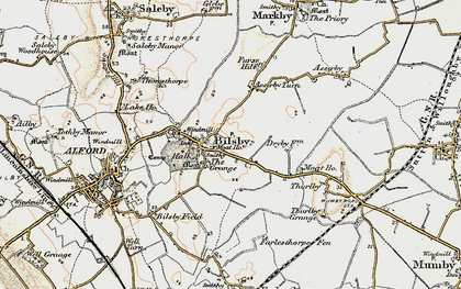 Old map of Bilsby in 1902-1903