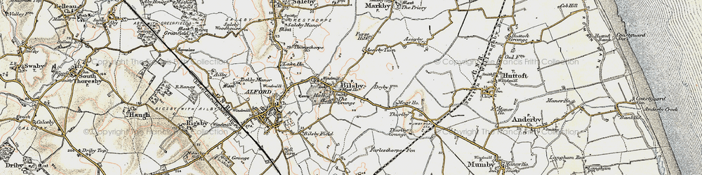Old map of Bilsby in 1902-1903