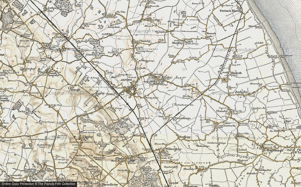 Old Map of Bilsby Field, 1902-1903 in 1902-1903