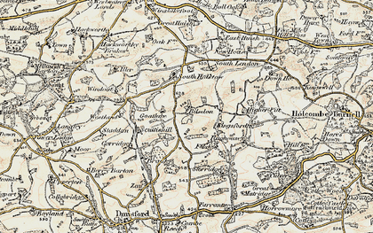Old map of Bilsdon in 1899-1900