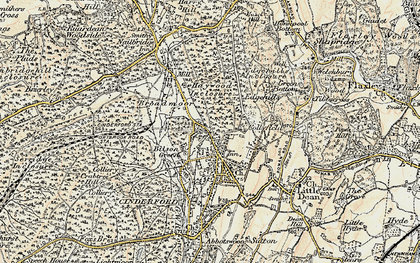 Old map of Boey's Pike in 1899-1900