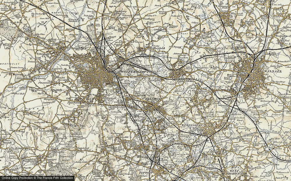 Old Map of Bilston, 1902 in 1902