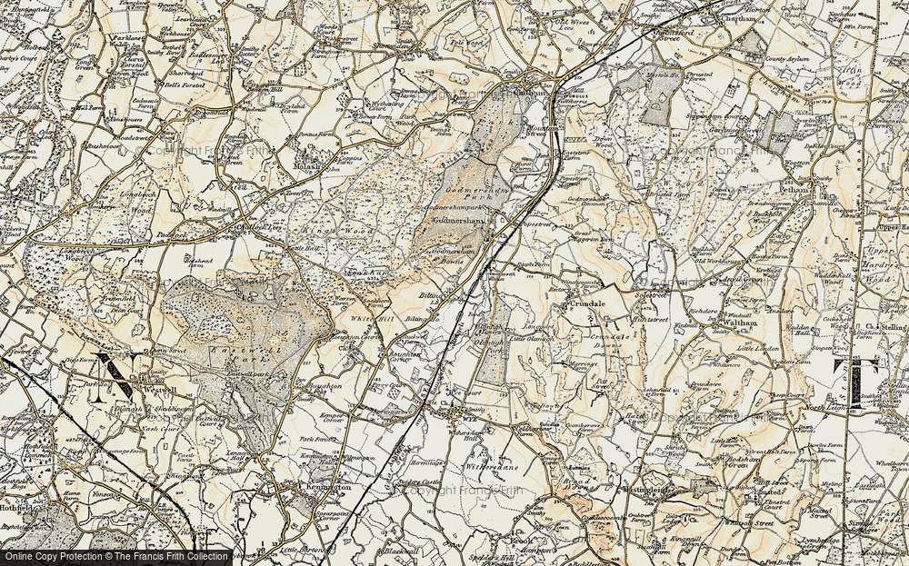Old Map of Bilting, 1897-1898 in 1897-1898