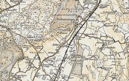 Old map of Bilting in 1897-1898