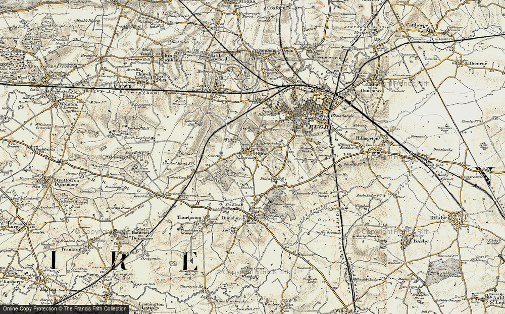 Old Map of Bilton, 1901-1902 in 1901-1902