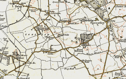 Old map of Bilton in 1903-1908