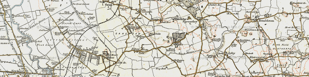 Old map of Bilton in 1903-1908
