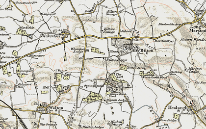 Old map of Bilton Haggs in 1903-1904