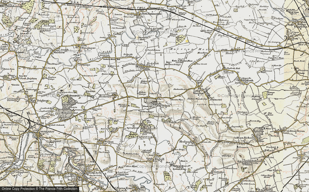 Old Map of Historic Map covering Bilton Grange in 1903-1904