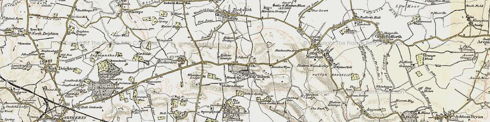 Old map of Bilton in Ainsty in 1903-1904