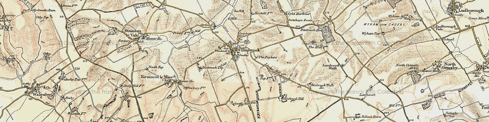 Old map of Binbrook in 1903
