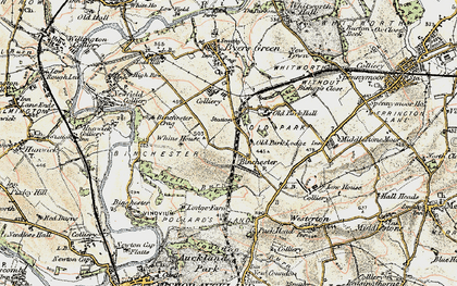 Old map of Bell Burn in 1903-1904
