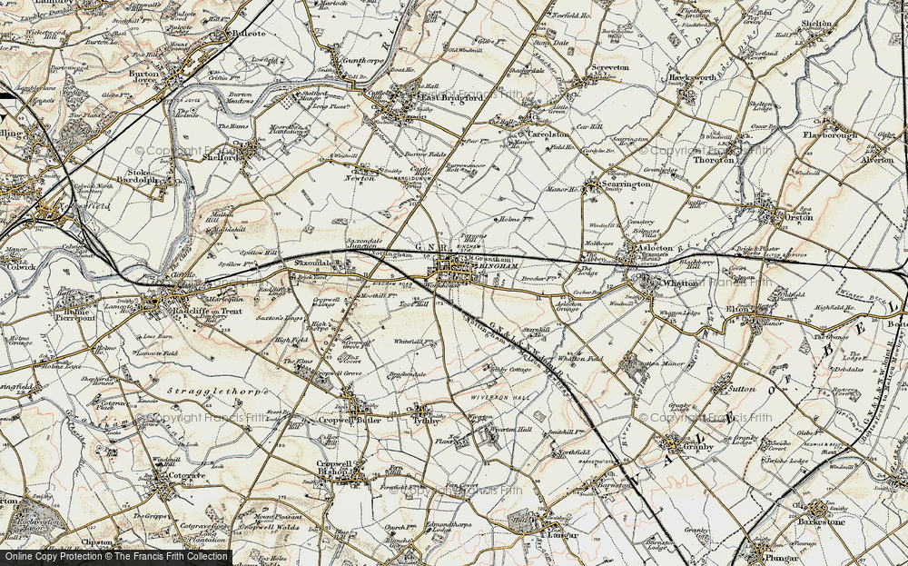 Old Map of Bingham, 1902-1903 in 1902-1903