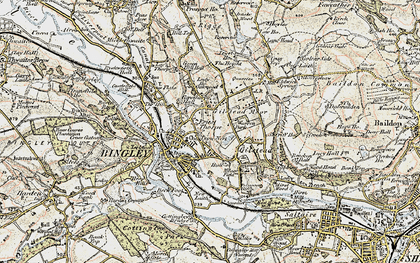 Old map of Bingley in 1903-1904