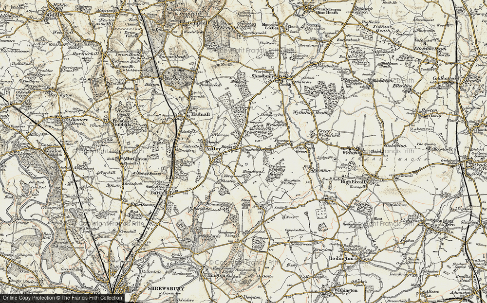 Old Map of Bings Heath, 1902 in 1902