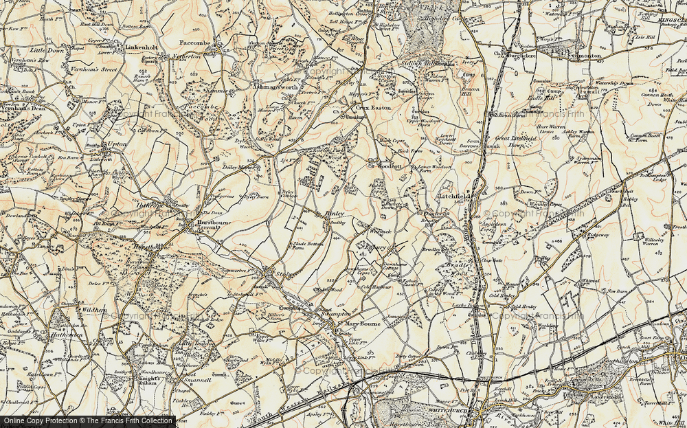 Old Map of Binley, 1897-1900 in 1897-1900