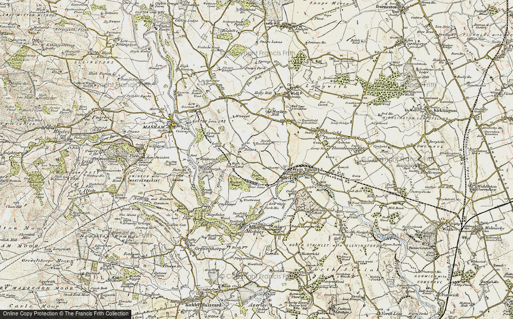 Old Map of Historic Map covering Black Robin Beck in 1903-1904