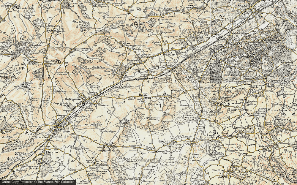 Old Map of Binstead, 1897-1909 in 1897-1909