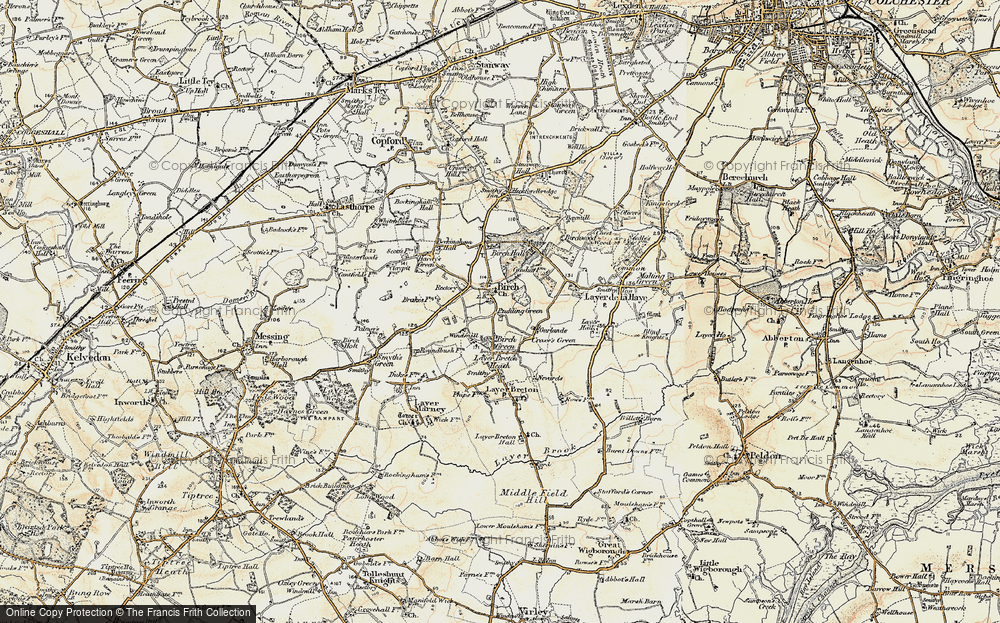 Old Map of Birch, 1898-1899 in 1898-1899