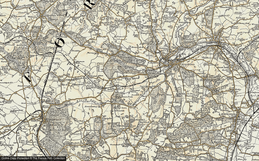 Old Map of Birch Green, 1898 in 1898