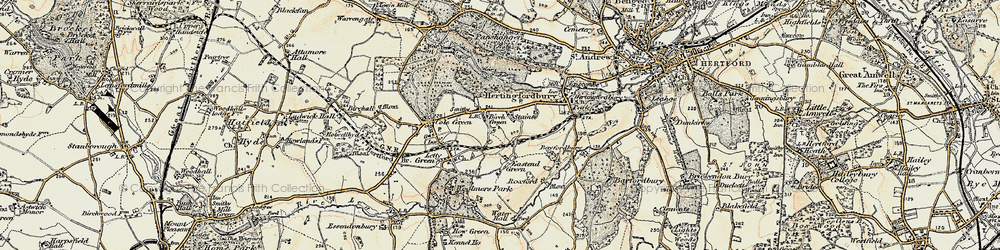 Old map of Birch Green in 1898