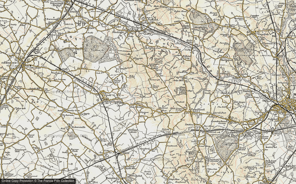 Old Map of Birch Green, 1903 in 1903
