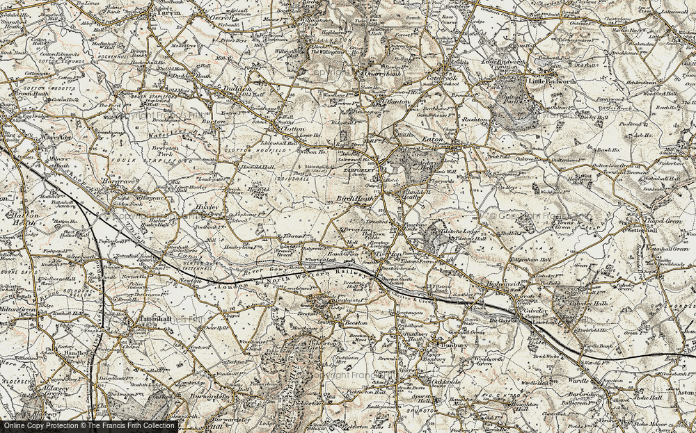 Old Map of Birch Heath, 1902-1903 in 1902-1903