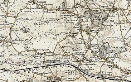 Old map of Birch Heath in 1902-1903