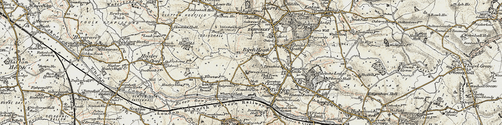 Old map of Birch Heath in 1902-1903