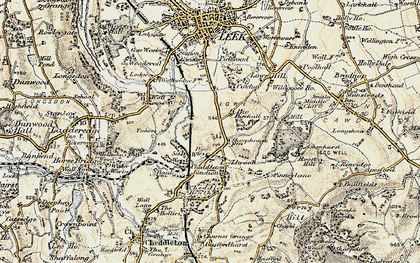Old map of Birchall in 1902-1903
