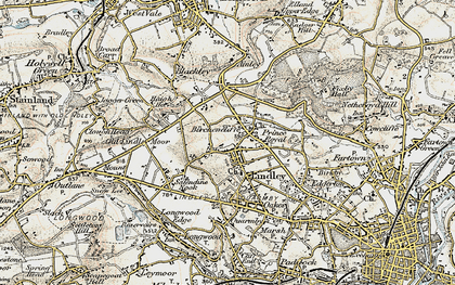 Old map of Birchencliffe in 1903