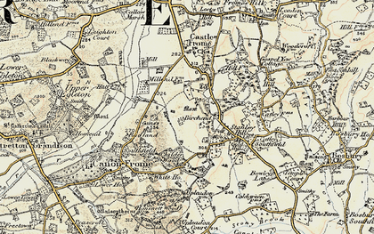 Old map of Birchend in 1899-1901