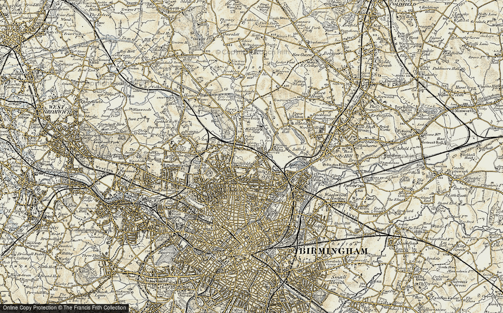 Old Map of Birchfield, 1902 in 1902