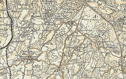Old map of Birch Grove Ho in 1898
