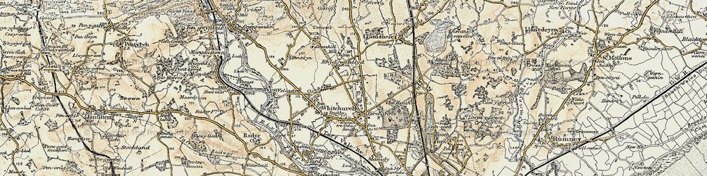 Old map of Birchgrove in 1899-1900