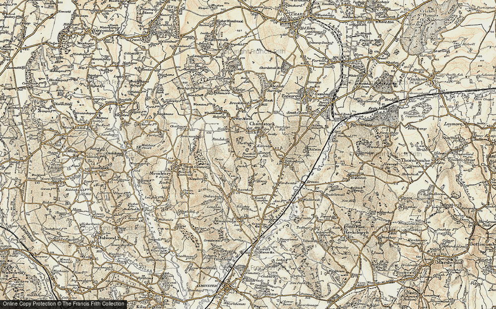 Old Map of Birchill, 1898-1899 in 1898-1899