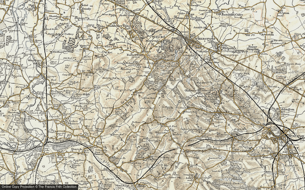 Old Map of Birchley Heath, 1901-1902 in 1901-1902