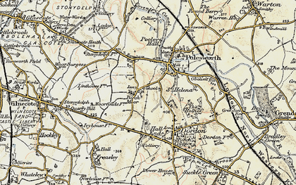 Old map of Birchmoor in 1901-1902