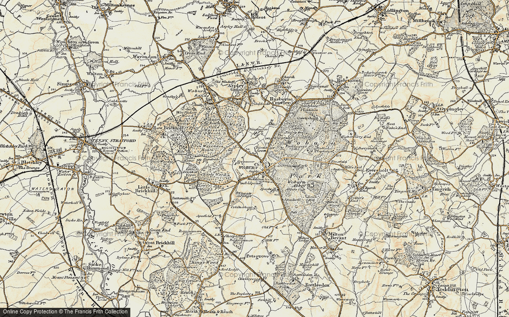 Old Map of Birchmoor Green, 1898-1899 in 1898-1899