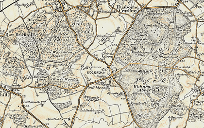 Old map of Birchmoor Green in 1898-1899