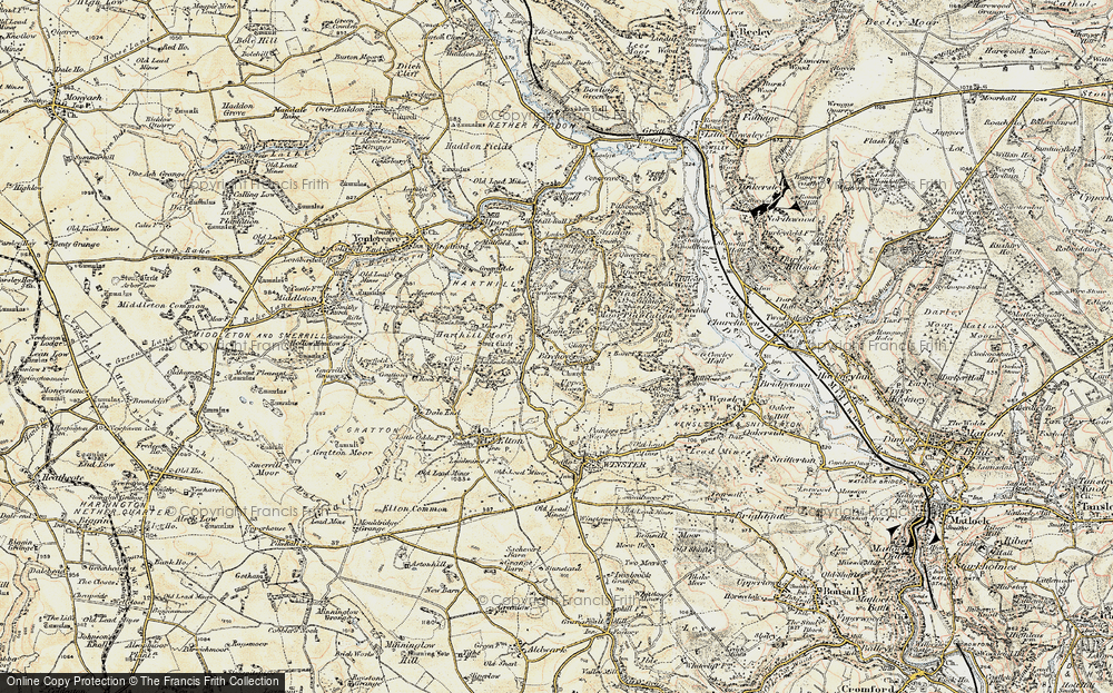 Old Map of Birchover, 1902-1903 in 1902-1903
