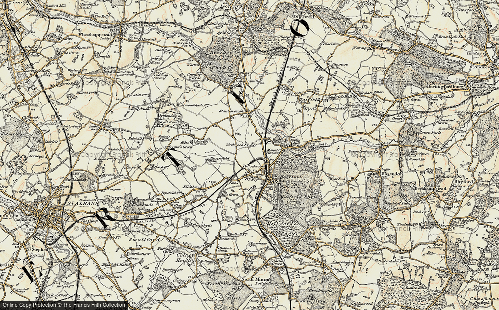 Old Map of Birchwood, 1898 in 1898