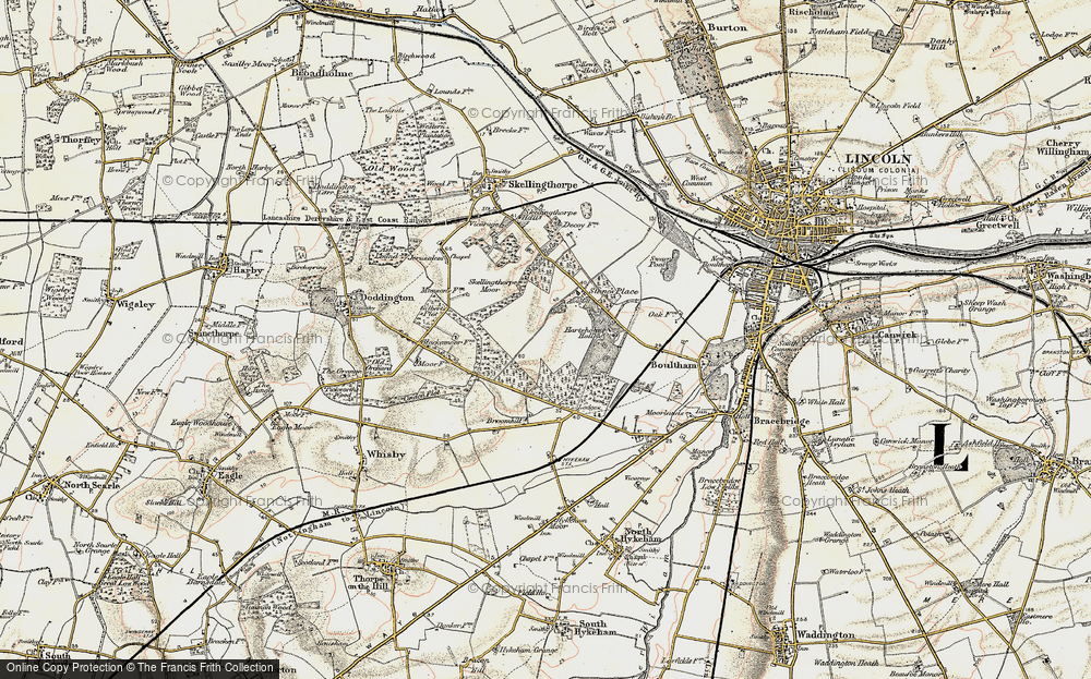 Old Map of Birchwood, 1902-1903 in 1902-1903