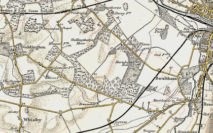Old map of Birchwood in 1902-1903