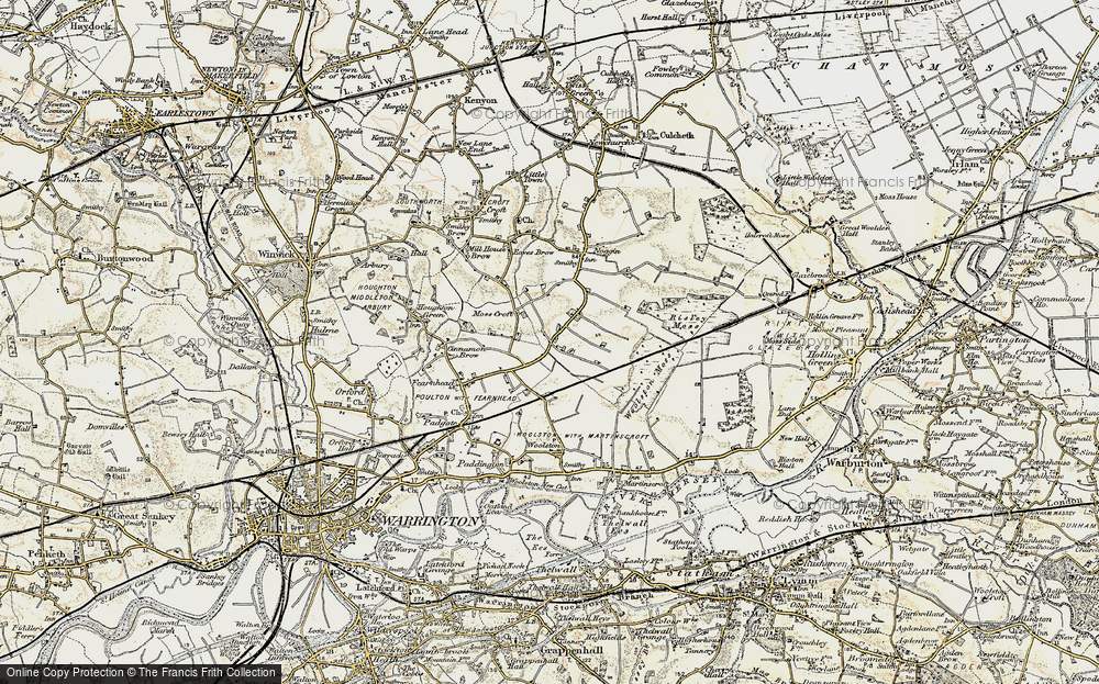 Old Map of Birchwood, 1903 in 1903