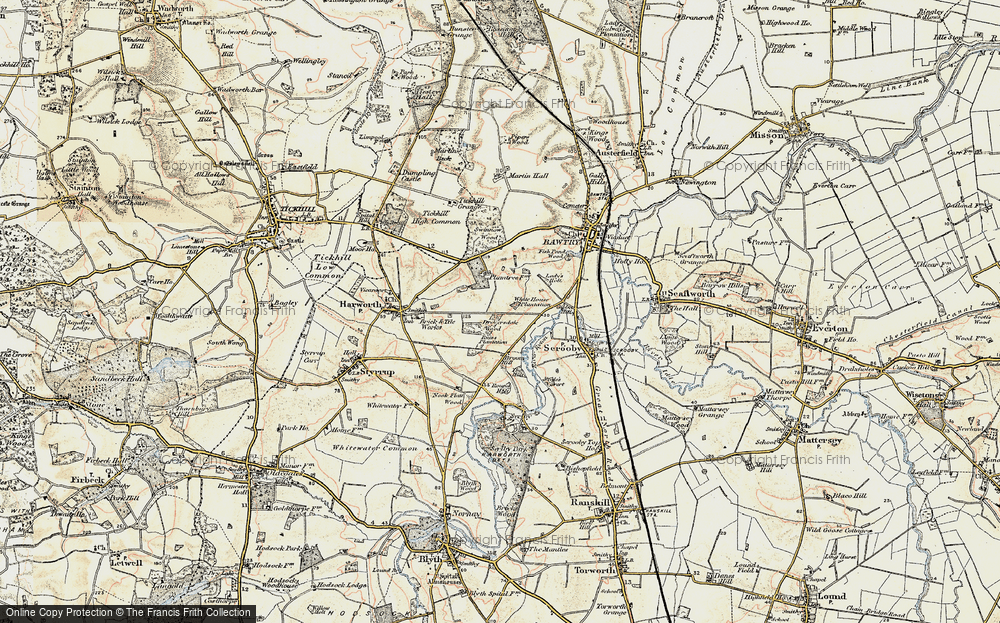 Old Map of Bircotes, 1903 in 1903