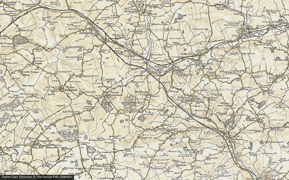 Old Map of Birdbrook, 1898-1901 in 1898-1901